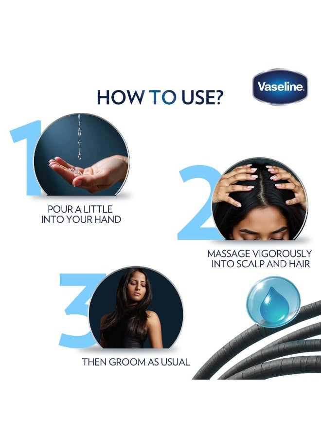 فازلين مقوي الشعر وبلسم فروة الرأس من فازلين | ينعم الشعر | يحافظ على ترطيبه | لمعان غير دهني | 200 مل - Image 4